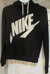 Nike Pullover Hoodie Black Youth Size XS 3/4 Hooded Sweatshirt - Picture 1 of 5