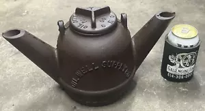 Cast Iron YELLOW DOG Smudge Pot Oilfield Lantern Lamp OIL WELL SUPPLY Co. PA - Picture 1 of 17