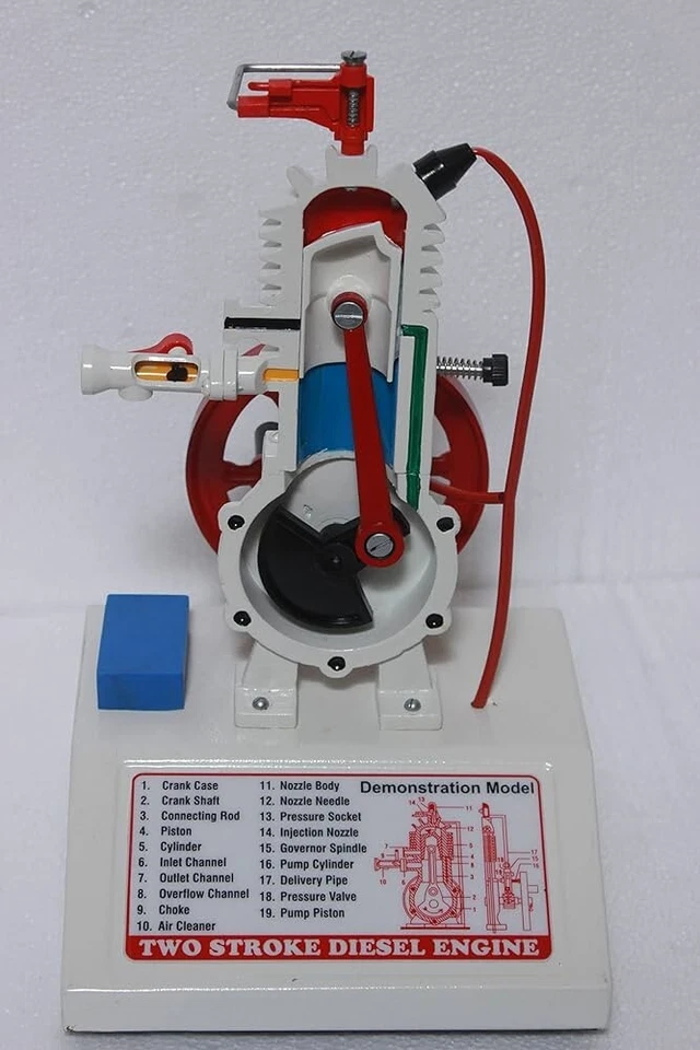 Ashnoor Diesel Engine 2 stroke demonstration model . - Image 1 of 3