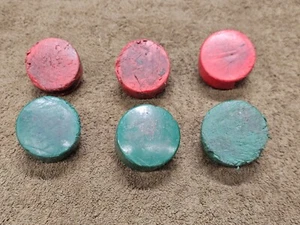 6 Nupla Flex Soft Face Blow Tips Hammer Screw On Red Green 3" Replacement - Picture 1 of 6