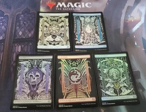 MTG. Phyrexia All Will Be One. Foil Phyrexian Basic Land Set. 1 Of Each. Nm - Picture 1 of 1