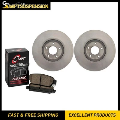 3pc C-Tek Front Disc Brake Pad Set Disc Brake Rotor for Renault Koleos 2010-2016 - Image 1 of 4