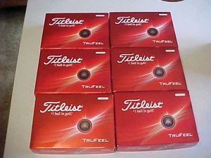 NEW 2024 2025 6 DOZEN (72 GOLF BALLS)  TITLEIST WHITE TRUFEEL, NO EXTRA LOGOS - Picture 1 of 6