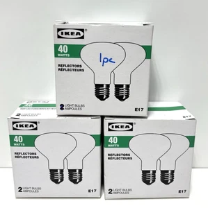 IKEA 5pc 40W Reflector LED Bulbs E17 Candelabra Base One Box Missing 1 Bulb - Picture 1 of 5