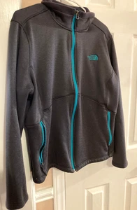 The NorthFace Jacke (dunkelgrau/türkisgrüner Besatz) Damen Größe 2XL - Bild 1 von 7