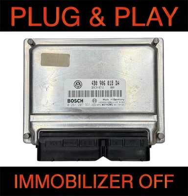 Volkswagen Passat 2002-2005 motor 1.8T computador ECU ECM 4B0906018DA programado Foto 1 de 4