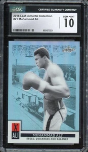 Muhammad Ali 2016 Leaf Immortal Collection Card #21 CGC Gem Mint 10! - Picture 1 of 2