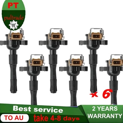 6* 12131748018 For Ignition Coils 1996-02 E36 E46 E39 E38 X5 Z3 Z8 12137599219 - Image 1 of 4