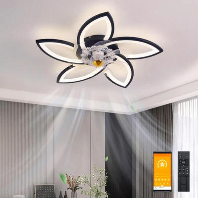 Ventilatore Da Soffitto Con Luce, 70Cm, Dimmerabile LED Plafoniere Con Telecoman - Immagine 1 di 4