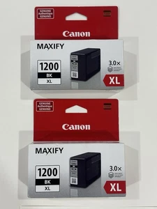 2 x Canon - PGI-1200 XL Ink Cartridges - Black (YOU WILL RECEIVE 2 x Cartridges) - Picture 1 of 5