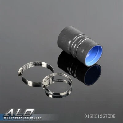 Kit de manguera de admisión intercool de silicona diésel negro apto para 03-10 Ford F250 F350 6.0 Foto 1 de 4