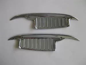 60 61 63 64 CHEV CHROME DOOR HANDLE GUARDS NEW 1960 1961 1963 1964 CHEVROLET - Picture 1 of 4