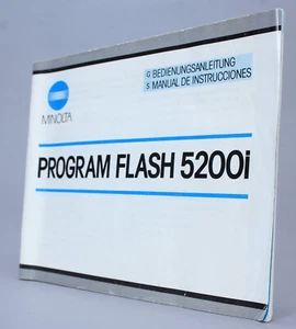 Minolta Program Flash 5200i - Mode d'emploi - Germany / Spain (Réf#M-005) - Foto 1 di 3