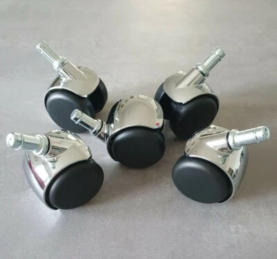 5 Rollen für Vitra Lenkrollen Sesselrollen Rolle Ersatzrollen Teppich Weichboden