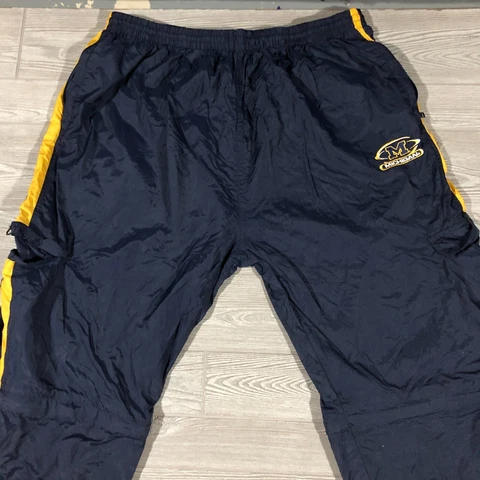 Starter Michigan Wolverines Pants Mens 2XL Vintage Windbreaker Convertible 1738 Cover