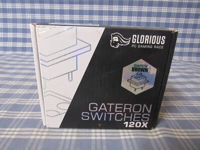 Glorious PC Gaming Race Gateron Switches 120X Brown (New) FAST FREE SHIPPING. - Image 1 of 4