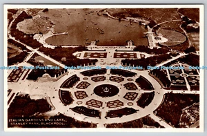 R767677 Blackpool Stanley Park Italian Gardens and Lake RP - Picture 1 of 4