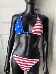 Red White Blue Bikini-with Charming Bikinis Charms! - Picture 1 of 4