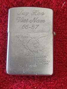 Vietnam TUY HOA 67-68 Tent 7 & 11 Zippo Lighter - Picture 1 of 4