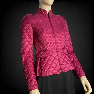 Burberry London Women Purple Light Quilted Jacket Size XS - Picture 1 of 17