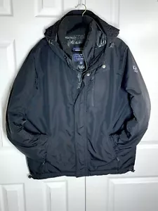 AMERICAN EAGLE OUTFITTERS Men's Coat Sz L Hooded Double Zip Snap Poly-Fill - Picture 1 of 17