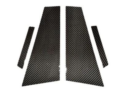 4pcs REAL CARBON FIBER PILLAR PANEL COVERS Fits 13-19 F06 M6 650i Gran Coupe B6 - Image 1 of 4