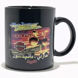 Harley Davidson of Kuwait Black Coffee Mug Collectible Memorabilia Motorcycle - Picture 1 of 6