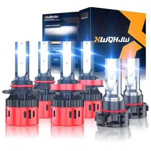 9005+H11+5202 LED Headlight Fog light Bulbs Kit for GMC Sierra 1500 2500 3500 - Picture 1 of 13