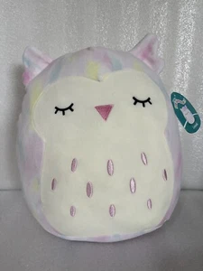 Squishmallows Oficial Kellytoy Lesedi Owl 14” Arco Iris Felpa Suave Squishy - Imagen 1 de 9