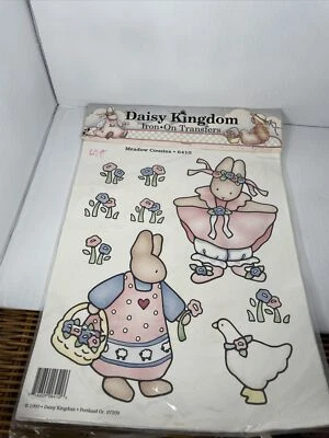 De colección 1990 Daisy Kingdom Meadow Cousins hierro en transferencias Foto 1 de 2