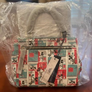 Disney Dooney & Bourke All Over Mid Century Mickey Satchel Crossbody MCM New - Picture 1 of 6