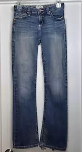 Ariat Girl's 16 REAL Eleanor Bootcut Whipstitch Whiskered Stretch Jean (26x31)* - Picture 1 of 15