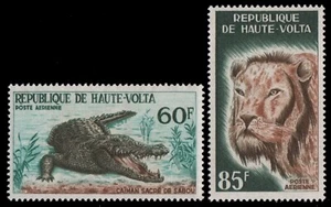 Obervolta 1965 - Mi-Nr. 170-171 ** - MNH - Wildtiere / Wild animals - Bild 1 von 1