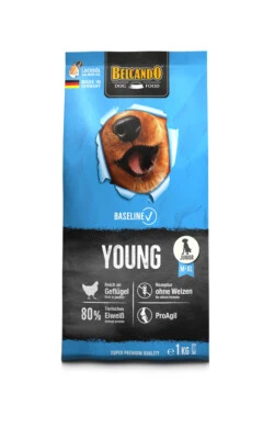 BELCANDO Baseline Young 1 kg Trockenfutter Junior Hundefutter Juniorfutter Hund - Bild 1 von 4