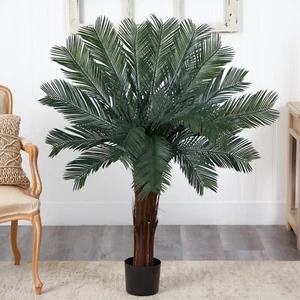 4’ Cycas Artificial Palm Tree UV (Indoor/Outdoor) Home Decor. Retail $194 - Picture 1 of 3