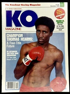 KO Magazine December 1980 Thomas “Hitman” Hearns Cover w/ MUHAMMAD ALI Poster - Picture 1 of 3