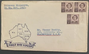 Australian FDC 1947 Princess Elizabeth - Picture 1 of 4