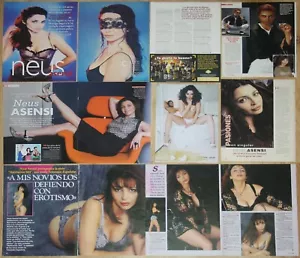 NEUS ASENSI lote prensa 1990s/10s sexy fotos actriz cine español clippings - Imagen 1 de 2