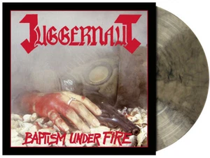 JUGGERNAUT - BAPTISM UNDER FIRE, CLEAR W/ BLACK SMOKE MARBLED vinyl LP, #119/200 - Picture 1 of 2