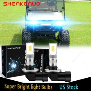 For Precedent Club Car DS 1999 2004 Cart Replace 8000K LED Headlight Bulb Custom - Picture 1 of 12