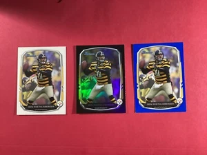 2013 Bowman Ben Roethlisberger Pittsburgh Steelers #27 White, Blk Foil, Blue /99 - Picture 1 of 3