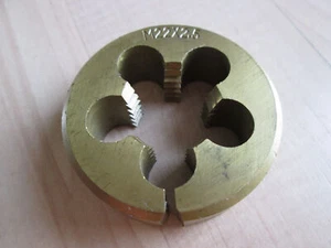 NEW M22 M22x2.5 Metric Die 2" Titanium Nitride Coated HSS Steel Slotted #T16BJ - Picture 1 of 6