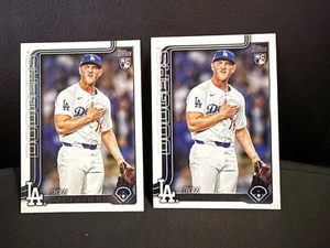 (2) 2025 Topps Ben Casparius RC #384 Dodgers - Picture 1 of 2