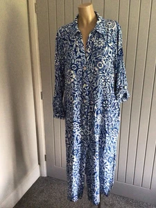 ZARA Ladies Midi Dress Sz UK 14/16 Length 47” Collared V Neck Pockets Excellent - Picture 1 of 11