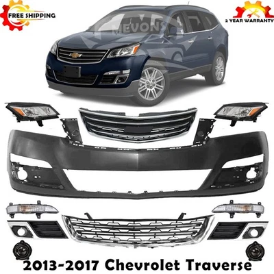 Kit de montaje de cubierta de parachoques delantero y rejilla para Chevrolet Traverse 2013-2017 Foto 1 de 4
