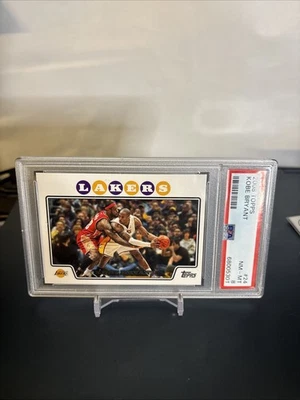 2008 Topps Kobe Bryant #24 w/ Lebron James PSA 8 - Image 1 of 2