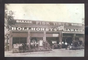 FOTO REAL COPIA POSTAL DE GARAJE DE NORTH BEARDSTOWN ILLINOIS HOLLHURST'S - Imagen 1 de 1
