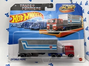2024 Optimus Prime Transformers Die-Cast Hot Wheels 1/64 Track Fleet Series MOC! - Picture 1 of 12