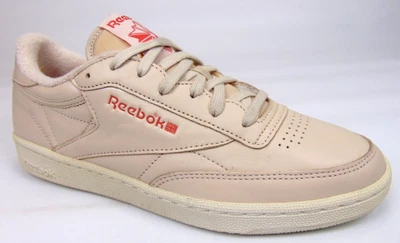 НОВЫЙ! Reebok Club C 85 повседневные классические кроссовки женский размер 9,5 M, бежевый кожаный - Изображение 1 из 4