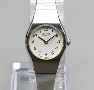 Vintage Seiko 2620-0489 Damenuhr 17mm silberfarben neue Batterie 6" - Bild 1 von 15